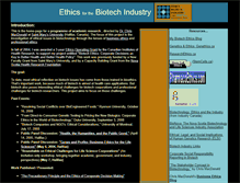 Tablet Screenshot of biotechethics.ca
